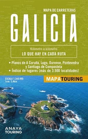 MAPA DE CARRETERAS GALICIA 1:340.000 | 9788491588603