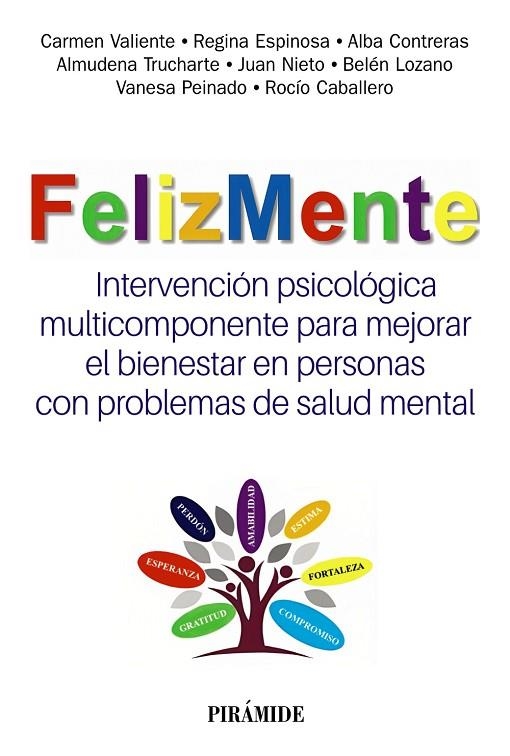FELIZMENTE. INTERVENCIÓN PSICOLÓGICA MULTICOMPONENTE PARA MEJORAR EL BIENESTAR EN PERSONAS CON PROBLEMAS DE SALUD MENTAL | 9788436848762