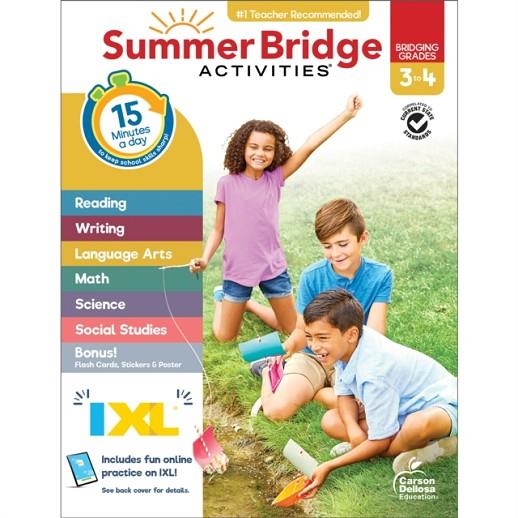 SUMMER BRIDGE ACTIVITIES, GRADES 3 - 4 | 9781483872728 | CARSON DELLOSA EDUCATION