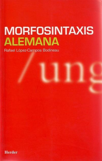 MORFOSINTAXIS ALEMANA | 9788425423727 | LIOPEZ - CAMPOS, RAFAEL