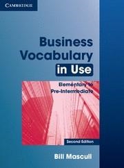 BUSINESS VOCABULARY IN USE ELEM/PRE-INT SB+KEY 2E | 9780521128278 | BILL MASCULL