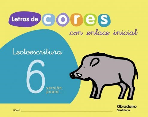 LETRAS DE CORES 6 GALL CON ENLACE ED09 | 9788482249605 | VARIOS AUTORES